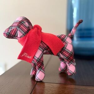 VS PINK Limited Edition Holiday Mini Dog 2025 Plaid Collectible NEW